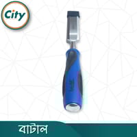 ১ ইঞ্চি বাটাল নন স্লিপ গ্রিপ হ্যান্ডেল আর হ্যামার হেড সহ কাঠের চিসেল কাঠ খোদাই বা শার্প করার সরঞ্জাম_img_4