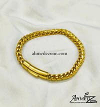 Franco Men's Stainless Steel Bracelet Golden Color_img_0