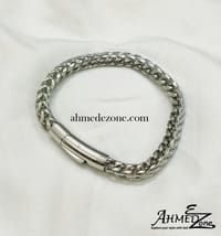 Franco Stainless Steel Men's Bracelet Silver Color_img_0