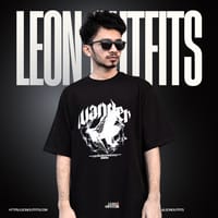 Men’s Oversized Heavyweight Drop Shoulder T-shirt in Black_img_0