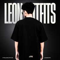 Men’s Oversized Heavyweight Drop Shoulder T-shirt in Black_img_2