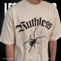 Men’s Oversized Heavyweight Drop Shoulder T-shirt in Cream._img_2