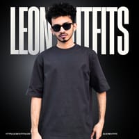 Men’s Oversized Heavyweight Drop Shoulder T-Shirt in Ash._img_1