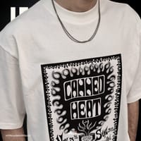 Men’s Oversized Heavyweight Drop Shoulder T-Shirt in White._img_1