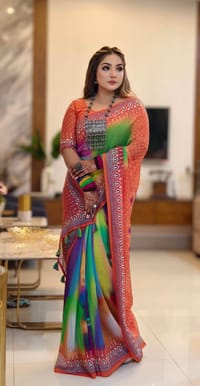 Digital Print Sharee with Blouse Piece_img_3