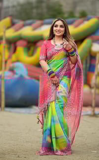 Digital Print Sharee with Blouse Piece_img_5