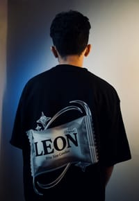 'LEON' Oversized Heavyweight Drop Shoulder T-Shirt_img_2