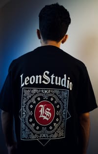 'LEON STUDIO' Oversized Heavyweight Drop Shoulder T-Shirt_img_1