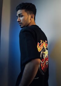 'LEON DRIP' Oversized Heavyweight Drop Shoulder T-Shirt_img_1