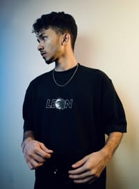 'LEON' Oversized Heavyweight Drop Shoulder T-Shirt_img_2