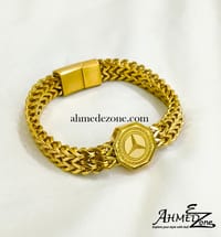Men's Premium Quality Bracelet double row Golden Edition_img_0