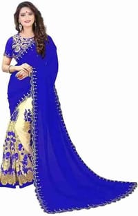Indian Georgette Saree with Blouse_img_2