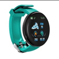 D18 Smart Watch Heart Rate Monitor Men's Women's Smartwatch Round Fitness Digital ..._img_5