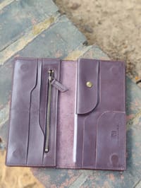 KROYSHALA 100% Premium Leather Long Wallet – Chocolate_img_4