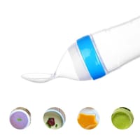 Apple Bear Silicaone Extruded Rice milk Bottle Baby_img_1