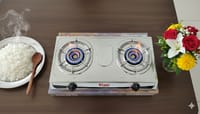 Kiam Gas Stove Stainless Steel-Double Burner- TSR 2050_img_3
