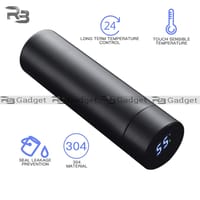 Modern Style Hot & Cold Flask With Led Temperature Monitor – Black Color_img_1