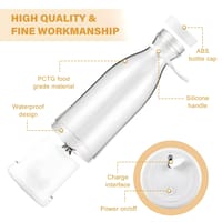 Mini Juice Blender Bottle — 420ml | USB Rechargeable | 6-Blade Turbo Motor | BPA-Free | Portable Smoothie & Juice Maker_img_2