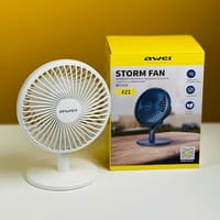 Awei F21 Mini Rechargeable Fan (2000mAh)- White Color_img_1