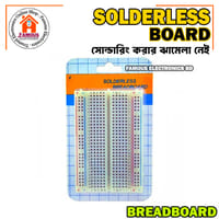 400 Point Breadboard Medium Size Solderless WHITE Prototyping Test Circuit Board Plug-In 400 Tie Points Pin For Arduino Project Board Cables Connectors DIY_img_4