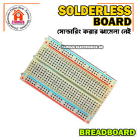 400 Point Breadboard Medium Size Solderless WHITE Prototyping Test Circuit Board Plug-In 400 Tie Points Pin For Arduino Project Board Cables Connectors DIY_img_0