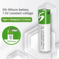 SMARTOOOLS AA 1.5V 2600mWh Rechargeable Battery | Type-C Charging | 2 Pcs Set_img_1