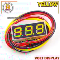 LED Display Mini 0.28 inch DC 0 -100V Digital Voltmeter 100V Volt Panel Indicator Monitor Voltage Meter-1PCS - Compact Digital Voltmeter -Yellow_img_0