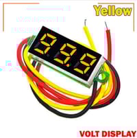 LED Display Mini 0.28 inch DC 0 -100V Digital Voltmeter 100V Volt Panel Indicator Monitor Voltage Meter-1PCS - Compact Digital Voltmeter -Yellow_img_5