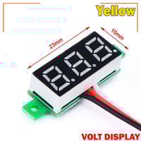 LED Display Mini 0.28 inch DC 0 -100V Digital Voltmeter 100V Volt Panel Indicator Monitor Voltage Meter-1PCS - Compact Digital Voltmeter -Yellow_img_7