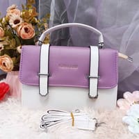 Stylish Fashion Bag (Purple-White)_img_1