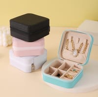 1pcs Portable Jewelry Storage Box Travel Storage Organizer Jewelry Case Earrings Necklace Ring Jewelry Organizer_img_1