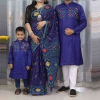 Couple Dress, 1 Saree,2 Panjabi_img_0