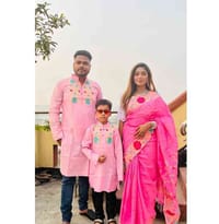 Couple Dress, 1 Saree,2 Panjabi_img_0
