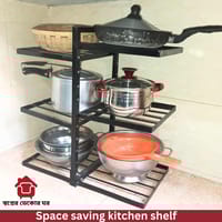 স্পেস সেভিং শক্তিশালী ফোল্ডিং কিচেন সেলফ_img_5