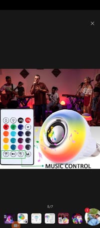 High-quality Smart Music Led Light Bulb With Remote Control and Bluetooth Speaker_img_2