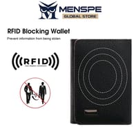 💥MENSPE Anti-Theft RF ID Blocking Safety PU Leather Wallet_img_2