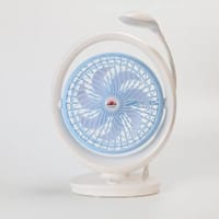 💦 JR-2018 Powerful Rechargeable High Speed Table Fan with LED Lamp Light_img_2