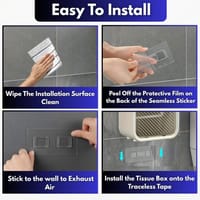 Waterproof Wall-Mounted Toilet Paper Holder with Storage Drawer – No Drill, Modern Design_img_5