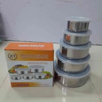 5 Pcs Multifunctional Stainless Steel Protect Fresh Box With Lid_img_3