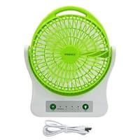 WEIDASI WD-202 Rechargeable 2400mAh Battery Strong Wind Portable Desk Fan With LED Lamp_img_3