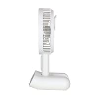 DP 7624 Rechargeable Portable USB Table Fan With LED Light White_img_5
