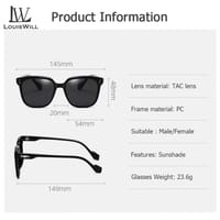 LouisWill UV400 Eyes Protection Day Night Dual Use Fashion Women Sunglass_img_1