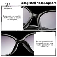 LouisWill UV400 Lens Protection Polarized Driving Sunglasse for Women_img_3