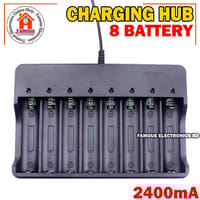 18650 Battery Charger 8 Slots for Rechargeable Batteries and Universal Smart Battery Charger for 18650 18500 18350 Li-Ion Intellicharge Charger 8 Bay (Battery Not Included)_img_5