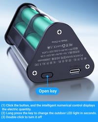 Fast Charging 6PCS 18650 Battery Power Bank Case with White LED Light_img_8