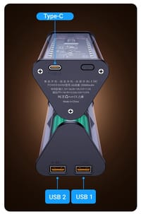 Fast Charging 6PCS 18650 Battery Power Bank Case with White LED Light_img_9