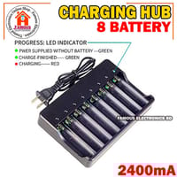 18650 Battery Charger 8 Slots for Rechargeable Batteries and Universal Smart Battery Charger for 18650 18500 18350 Li-Ion Intellicharge Charger 8 Bay (Battery Not Included)_img_4