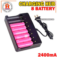 18650 Battery Charger 8 Slots for Rechargeable Batteries and Universal Smart Battery Charger for 18650 18500 18350 Li-Ion Intellicharge Charger 8 Bay (Battery Not Included)_img_1