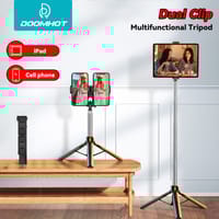 DoomHot Selfie Stick / Accessories Bluetooth Remote Dual Cell Phone Holder_img_0