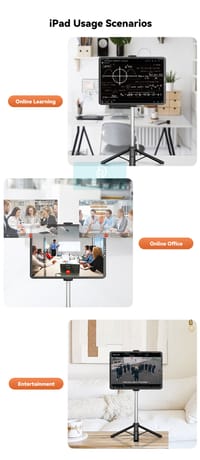 DoomHot Selfie Stick / Accessories Bluetooth Remote Dual Cell Phone Holder_img_5